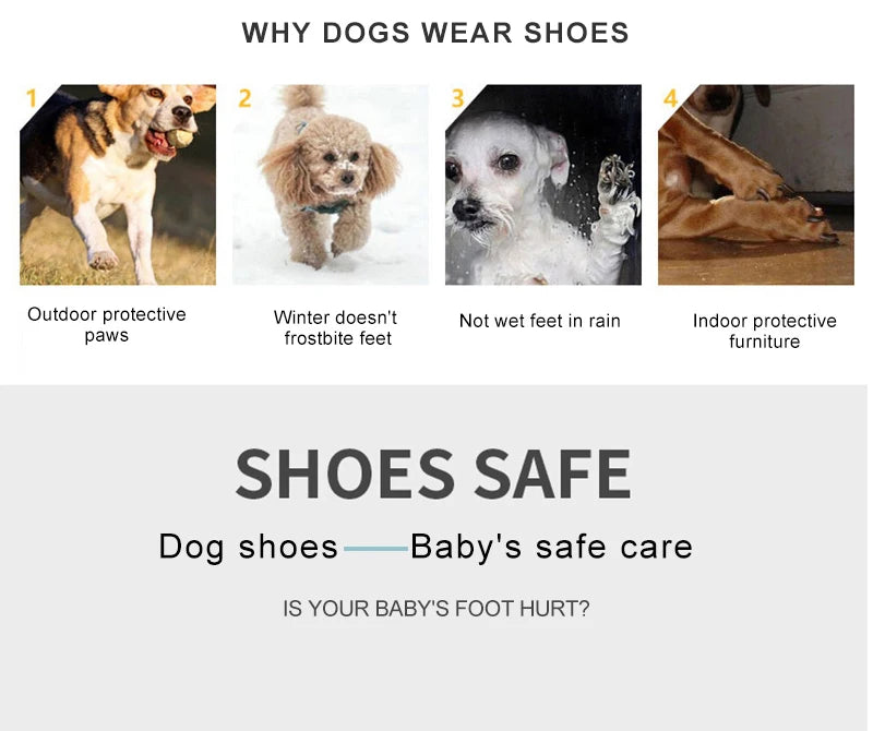 Shoes Outdoor For Small Medium And Large Dogs Non-Slip Hiking Shoes