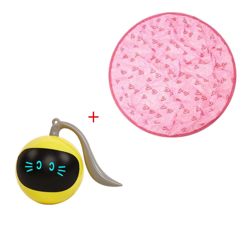 Interactive Cat Toy Colorful LED Self Rotating Smart Pet Ball Toys