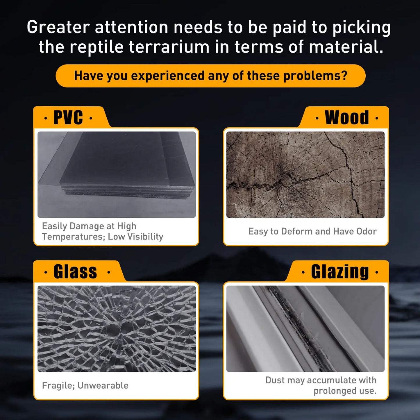 Clear 4 Grids Breeding Box Lizard Insect Climbing Spider Snake