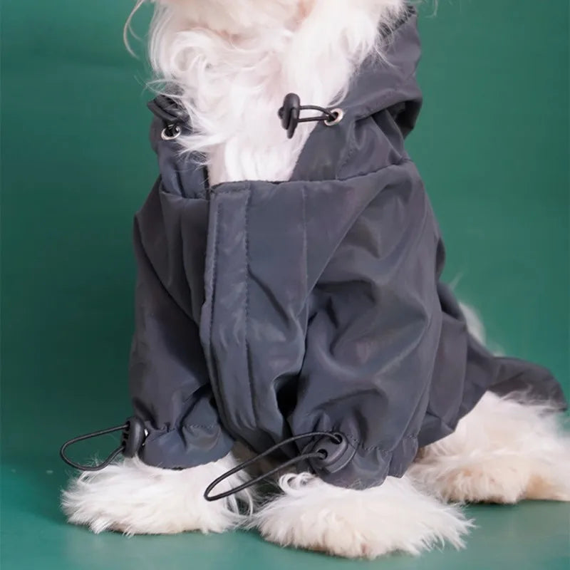 Reflective, Flashing  Hoodie Windbreaker. Small, Large Dogs ,Puppy, Pug S-7XL