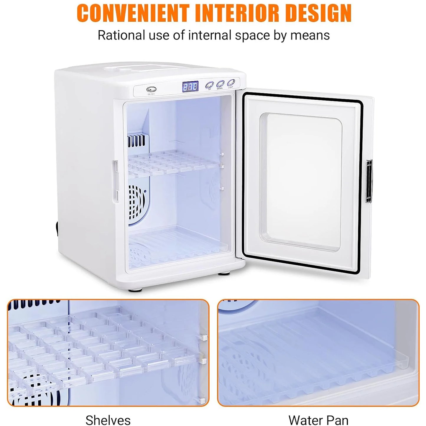 25 L Laboratory Incubator, Portable, Temperature Controlled 10°C-60°C,