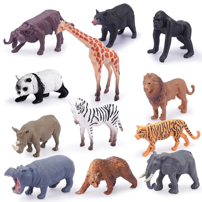 Realistic Toy Safari Animal Mini Farm for Kids Preschool Educational  Gift.