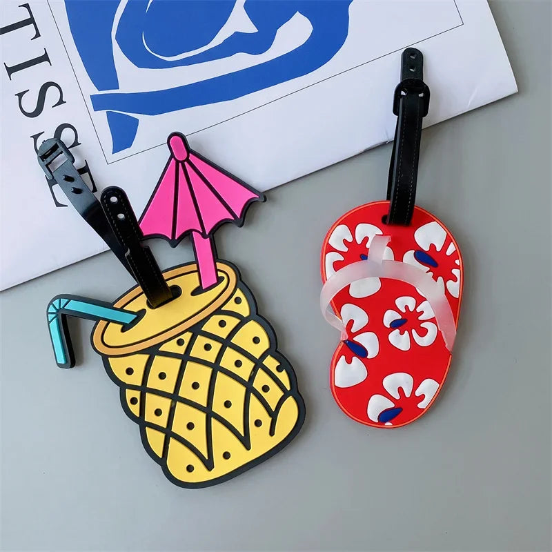 Luggage Tag Animal Cartoon Suitcase ID Address Holder