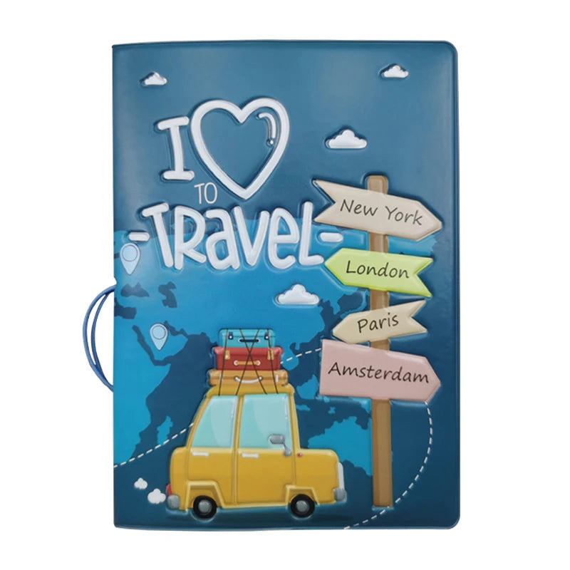 Passport Holder Ticket Invoice 10X14cm Portable Storage Bag