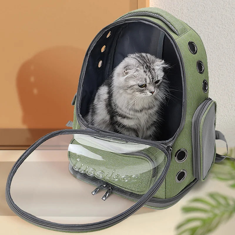 Transparent Pet Carrier Bag Travel Backpack for Cats Small Dogs Breathable
