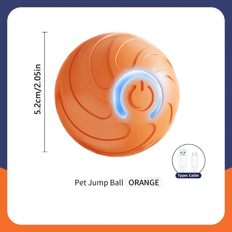 Smart Toy Electronic Interactive Moving USB Automatic Bouncing ball for Puppy, Cat