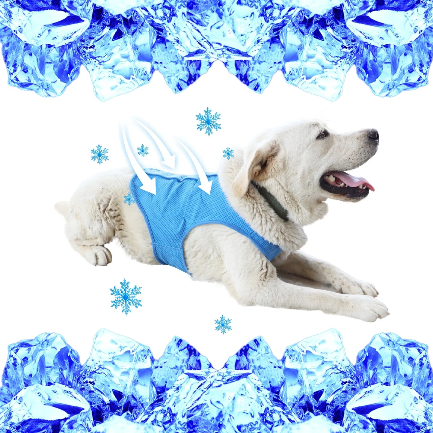 Cooling Vest for Summer Jacket with Ice Gel Pads, Breathable Heat Relief
