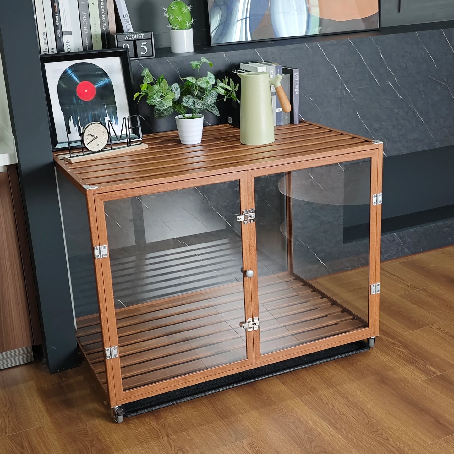 Bingo paw Transparent Crate Aluminum Frame