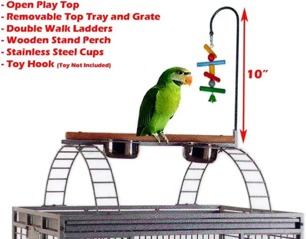 X-Large Elegant Play Top, All Birds, 28" x 22" x 75"H
