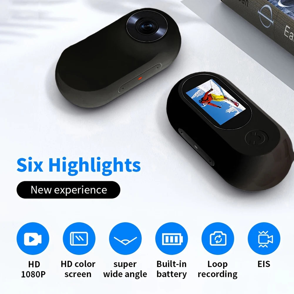 HD 1080P Sport/Action Camera Video Records Dog Cat Pet Camera Collar Pet Sport Camera with 32G Card for Cats Dogs Birthday Gift