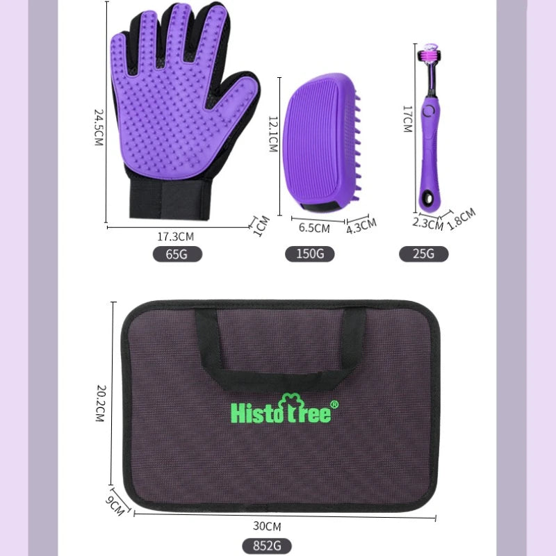 9-piece Comb Cleaning Set, Scissors, Needle Combs, Nail Clippers, Combs Gloves