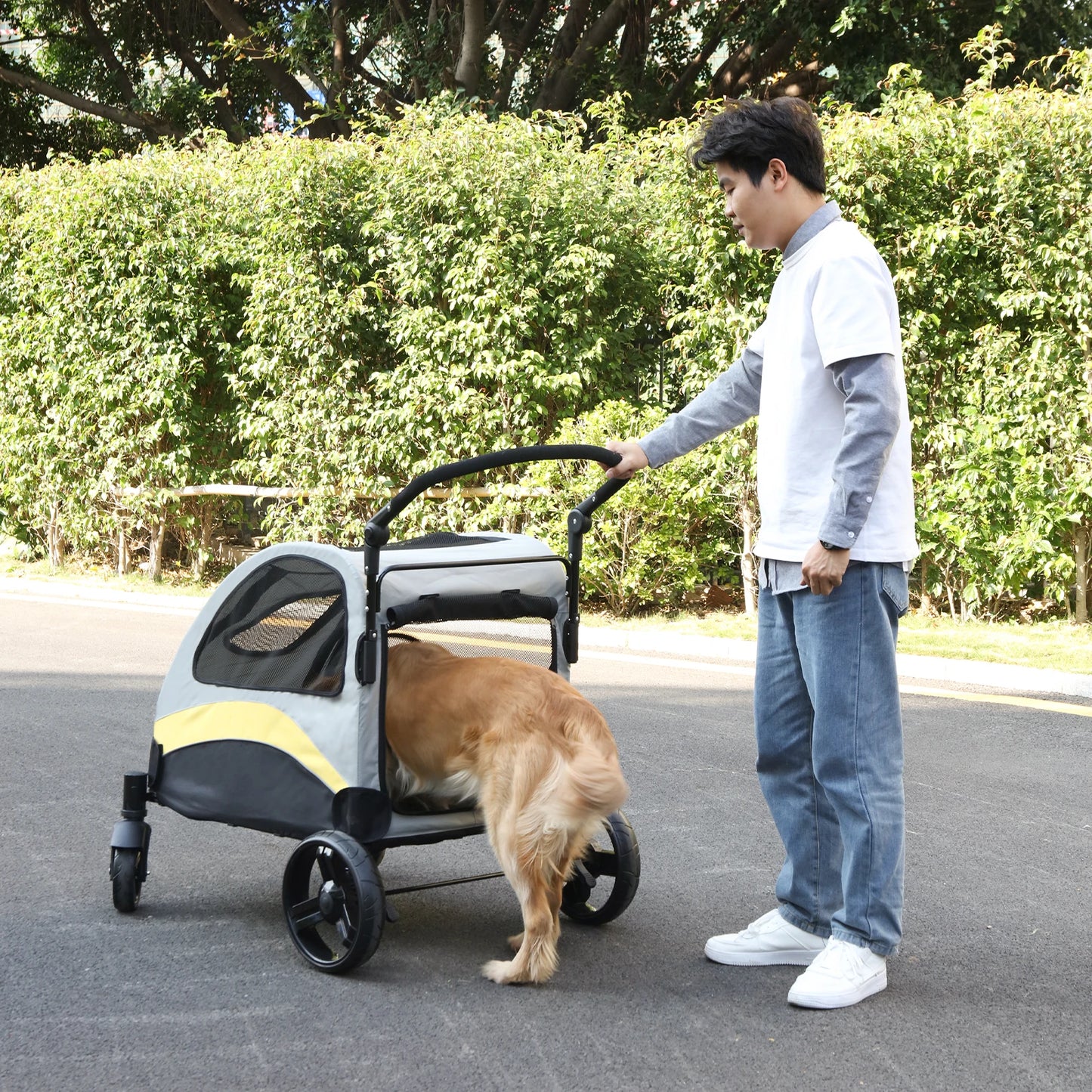 Portable Stroller, Foldable, Travel Carriage for Outside Play