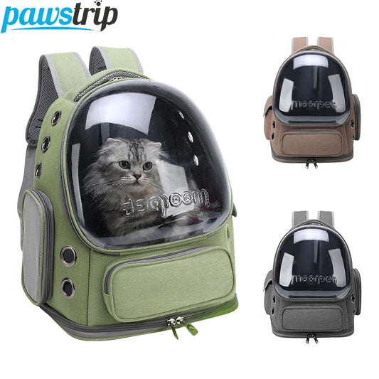 Transparent Pet Carrier Bag Travel Backpack for Cats Small Dogs Breathable