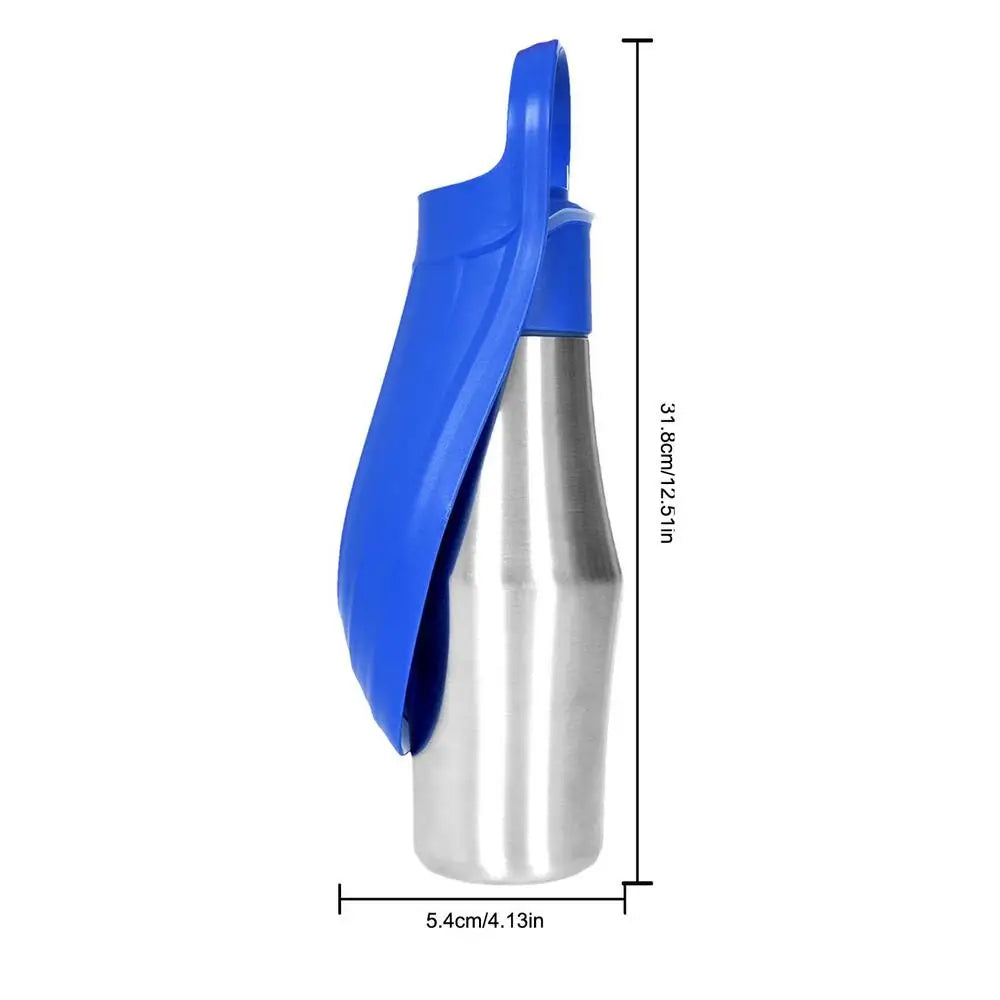 27 oz Stainless Steel Travel 2 In 1 Water Bottle/Bowl For Travel ,Outings, Camping