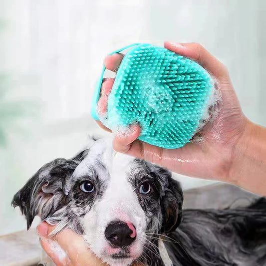 Bathing Brush Soft Silicone Massager Shower Gel Dog Cat Cleaning Comb