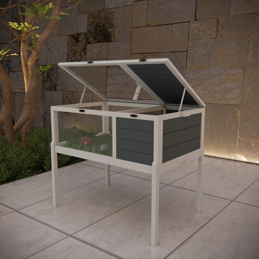 Tortoise, Reptile Cage, Small Animals, Detachable Legs, Waterproof Tray