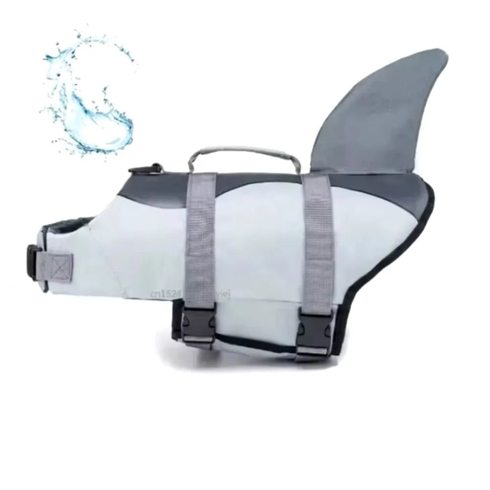 Shark Life Jacket Enhanced Buoyancy Small Dogs/Cats Swimming - Surfing
