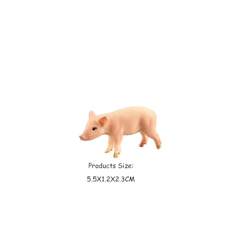 Toy Animals Figures Pig Sows Piglets Wild Boar Warthog Models Farm Animal figurines Action Figure Kids Gifts Children Toys Games