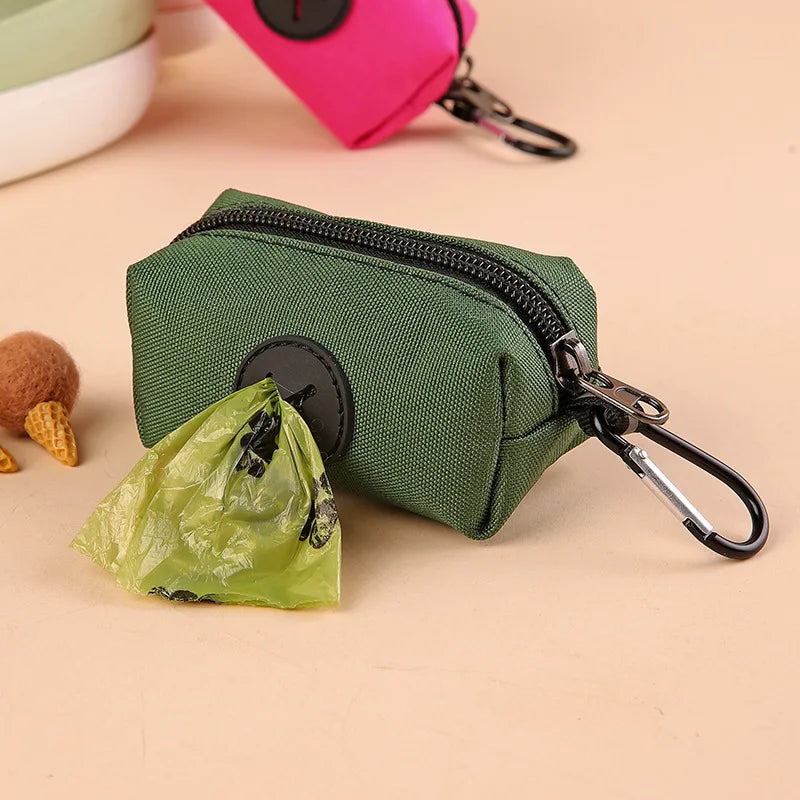 Canvas Dog Poop Bag Holder Dispenser