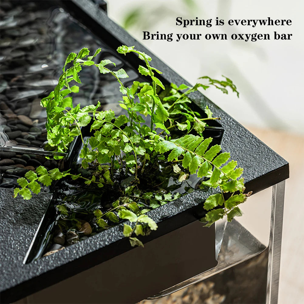 Aquarium With Built-in Light, Water Pump, Ecological Cycle System