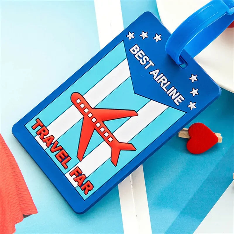 Luggage Tag Animal Cartoon Suitcase ID Address Holder
