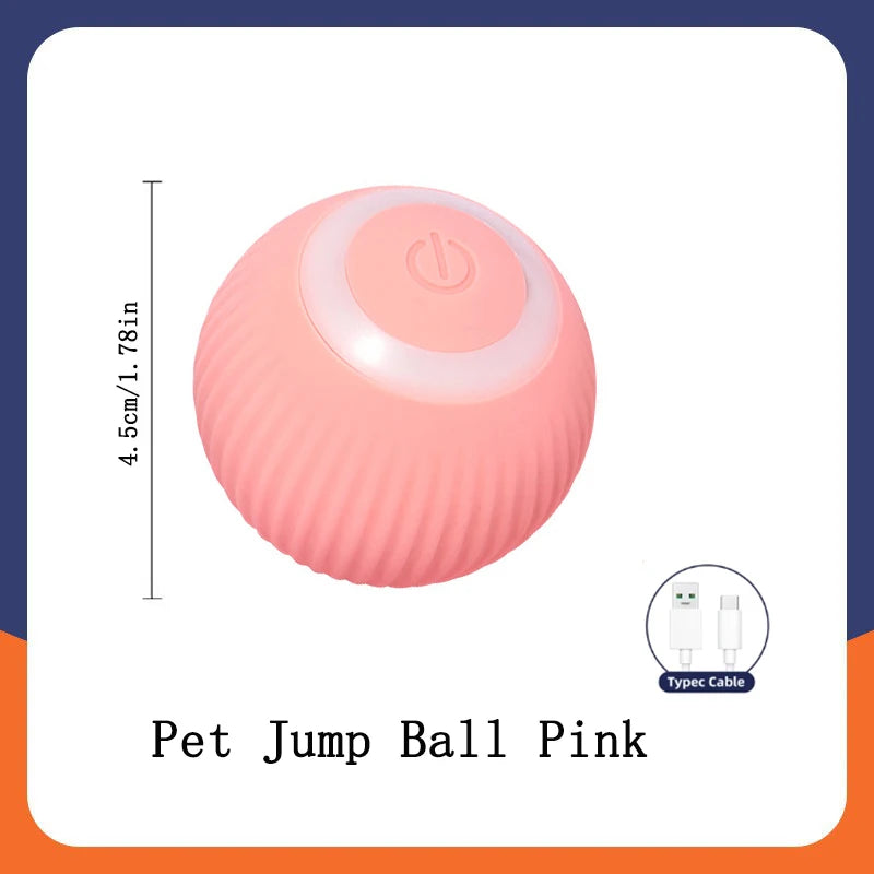 Smart Toy Electronic Interactive Moving USB Automatic Bouncing ball for Puppy, Cat