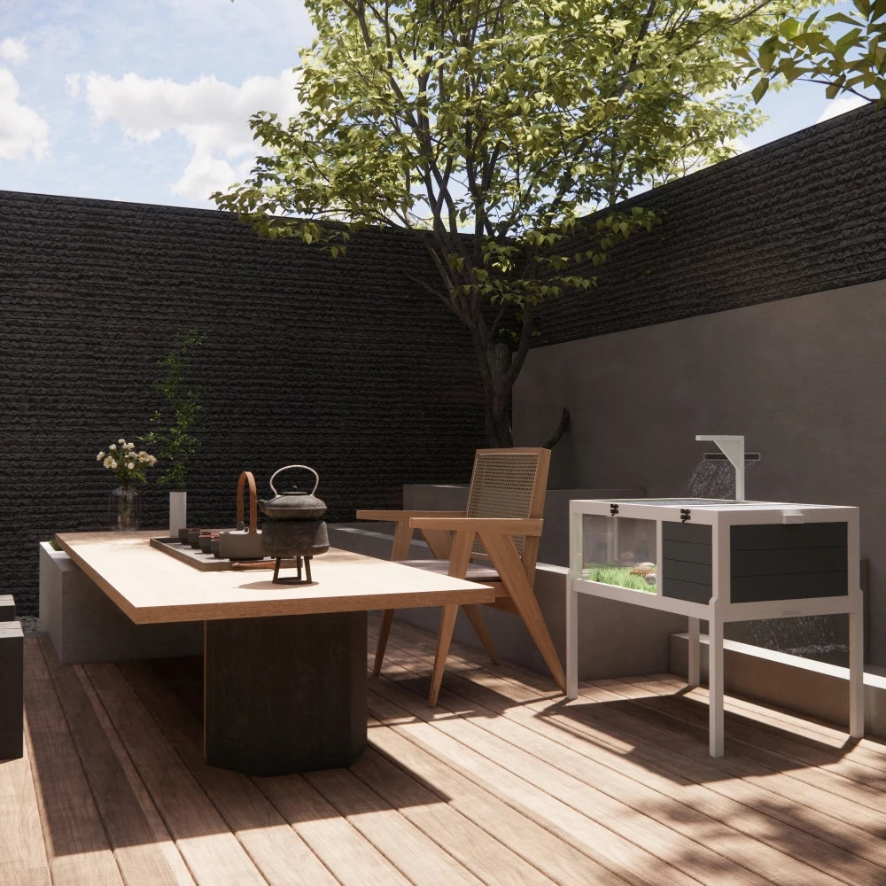 Tortoise, Reptile Cage, Small Animals, Detachable Legs, Waterproof Tray