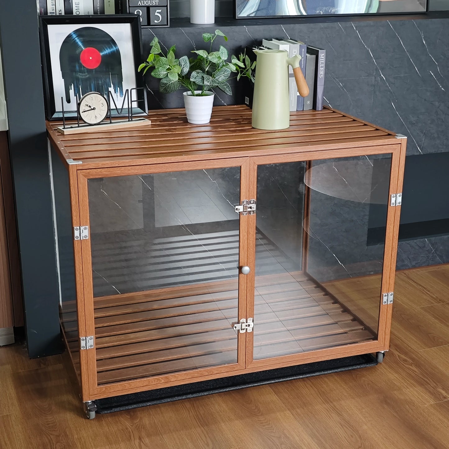 Bingo paw Transparent Crate Aluminum Frame