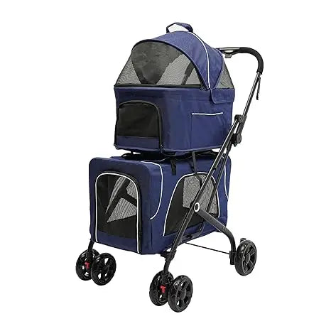 Folding Double Jogging Stroller, Detachable,  Single Cup Holder