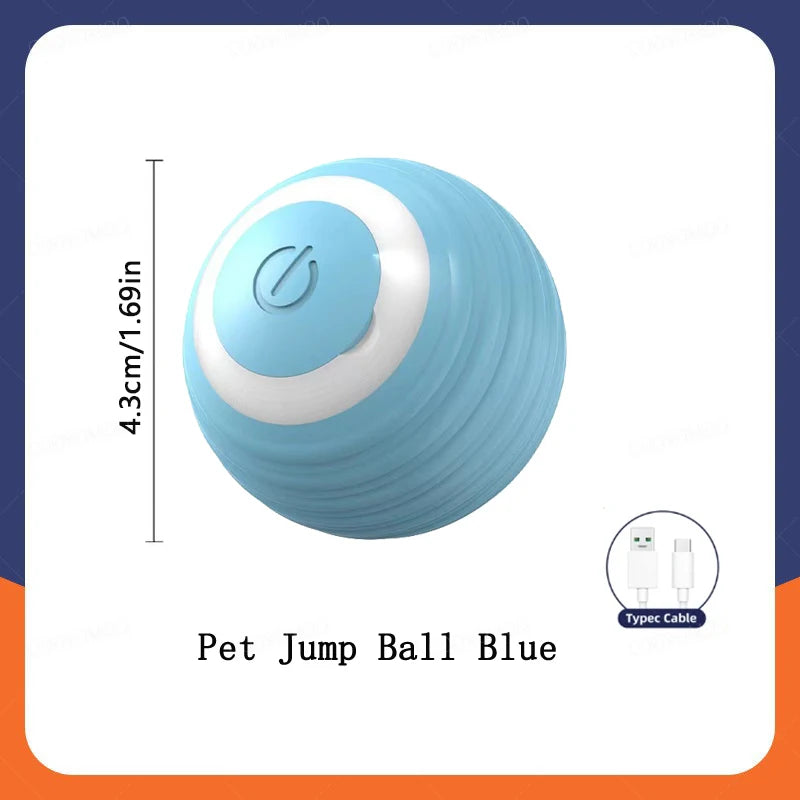 Smart Toy Electronic Interactive Moving USB Automatic Bouncing ball for Puppy, Cat
