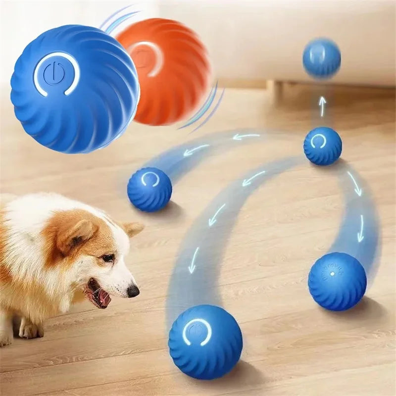 Smart Toy Electronic Interactive Moving USB Automatic Bouncing ball for Puppy, Cat