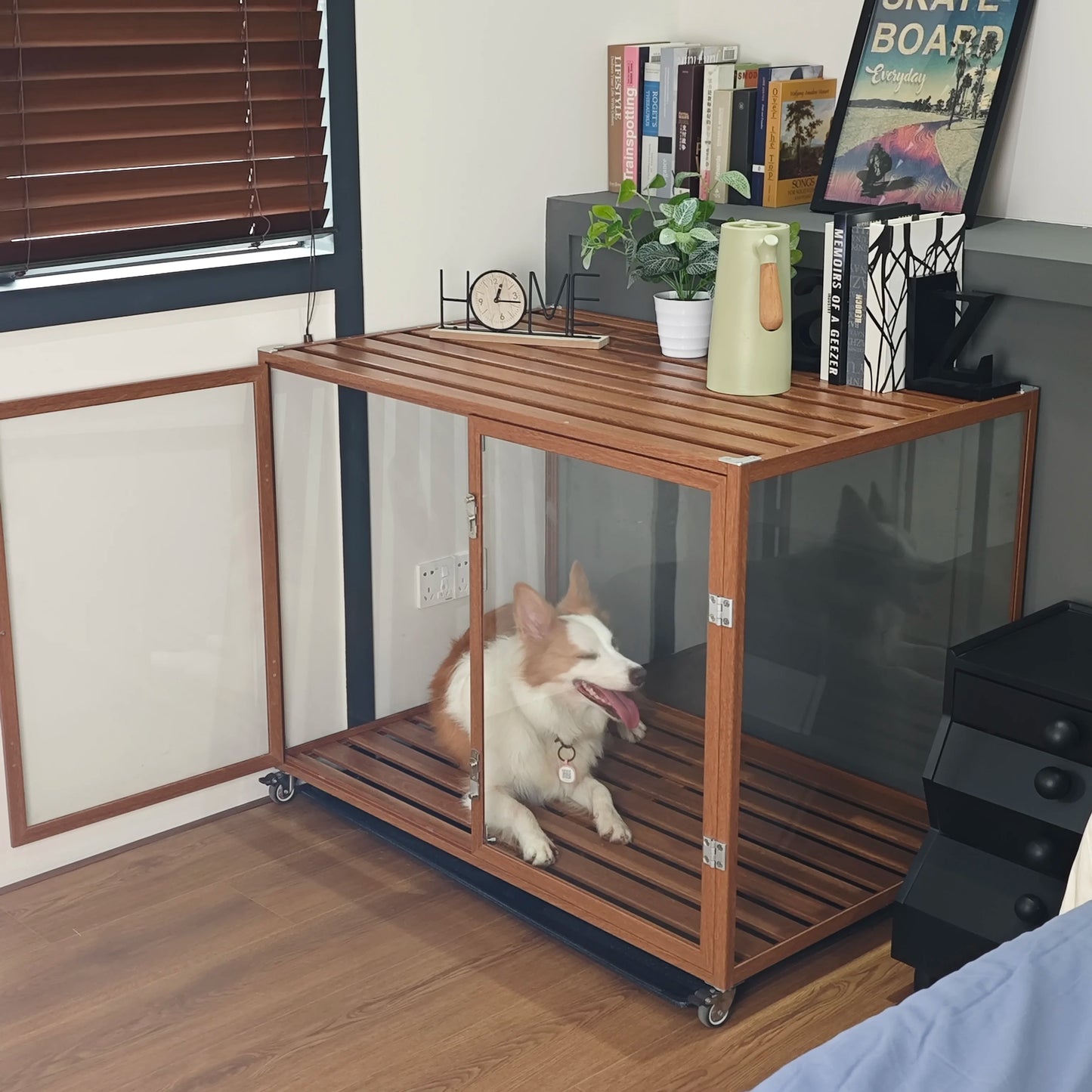 Bingo paw Transparent Crate Aluminum Frame