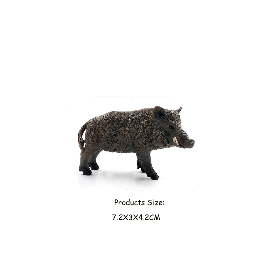Toy Animals Figures Pig Sows Piglets Wild Boar Warthog Models Farm Animal figurines Action Figure Kids Gifts Children Toys Games