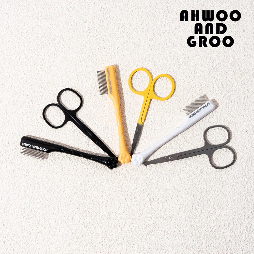 Facial Cleaning Comb, Removes Tear Stains, Eye-poop, with Repair Scissors