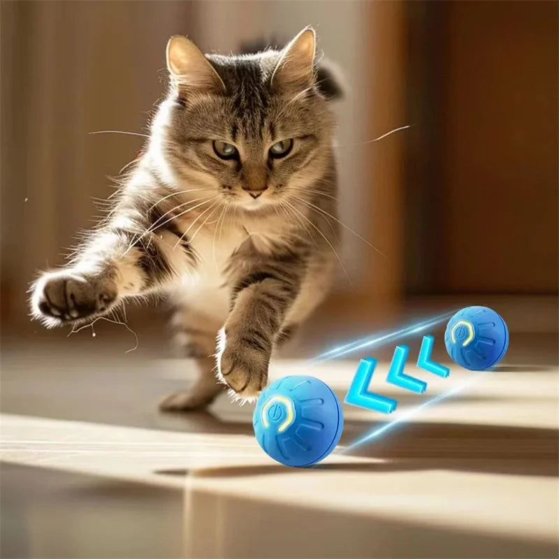 Smart Toy Electronic Interactive Moving USB Automatic Bouncing ball for Puppy, Cat