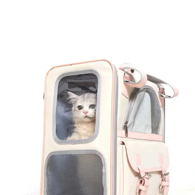 Oxford Knapsack Storage Dogs Cats Pet Travel Bag