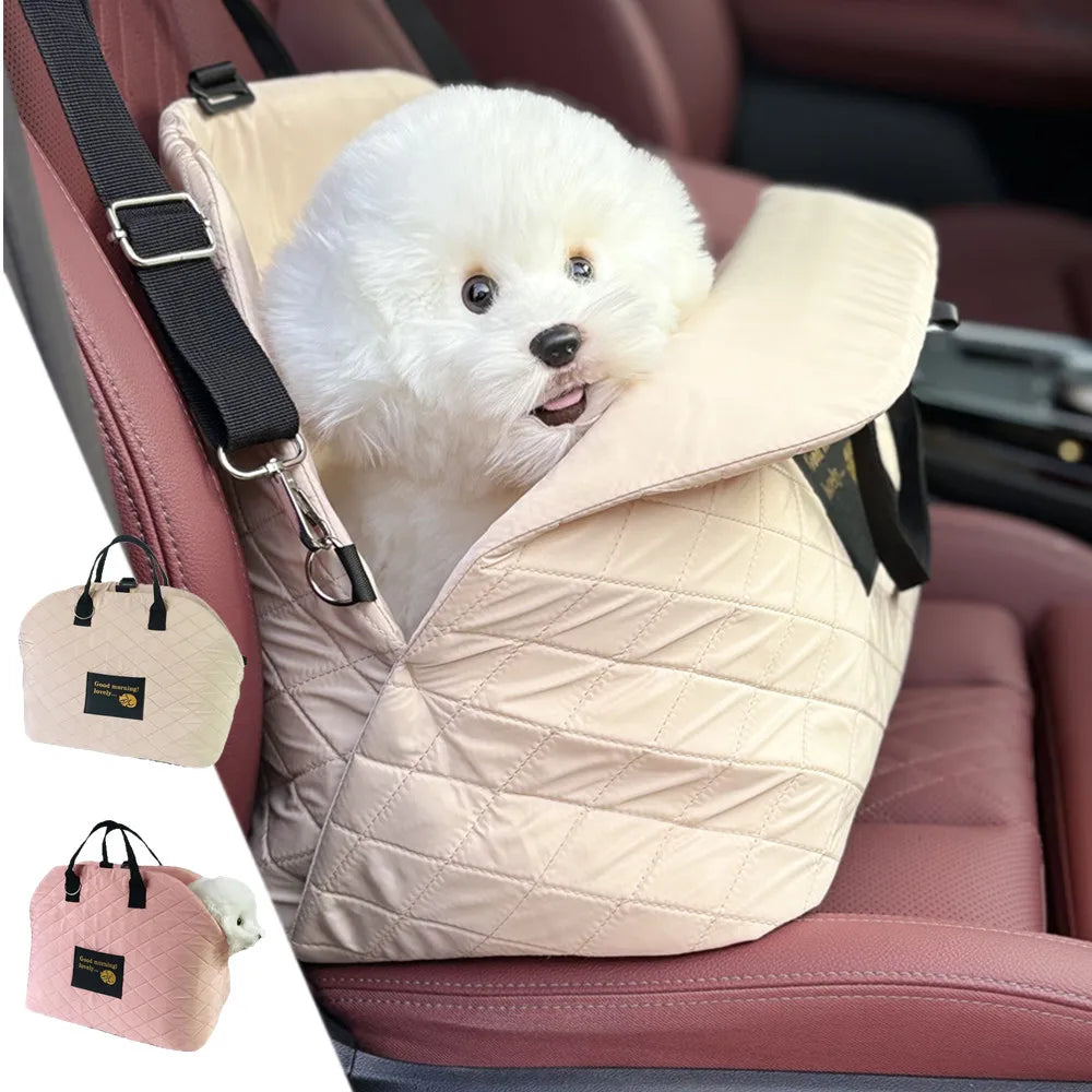 Car Seat Pet Protection Travel Carrier and Shoulder Handbag for Cats or Dogs