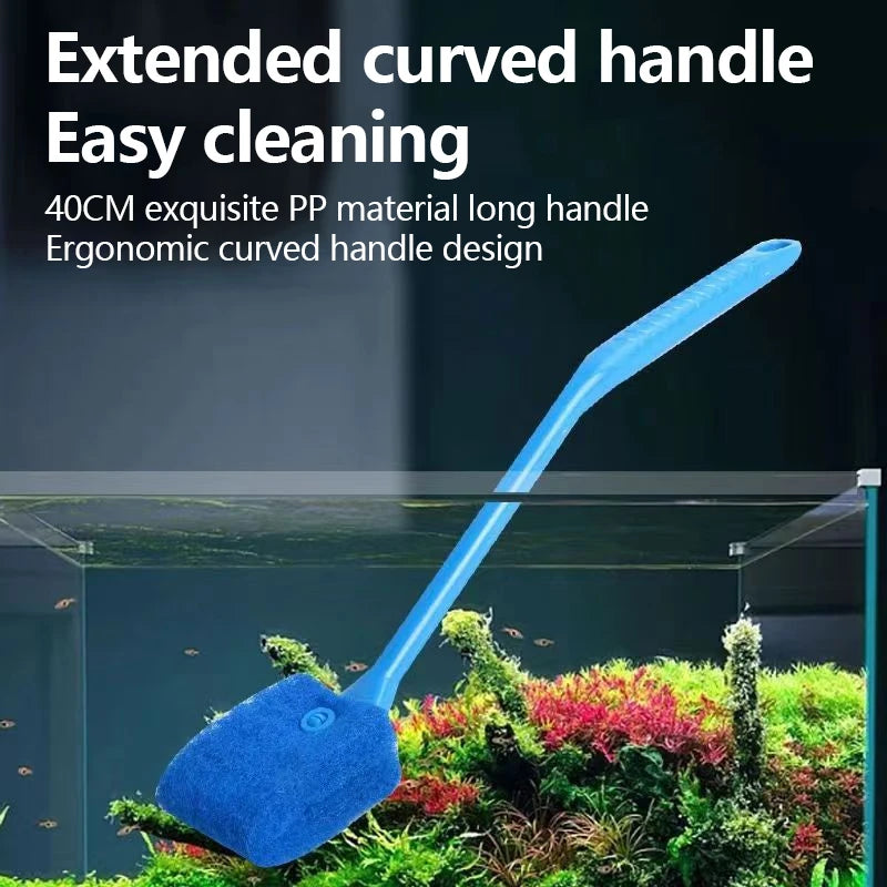 Fish Tank Glass Plant Cleaning Brush Algae Scraping Sponge