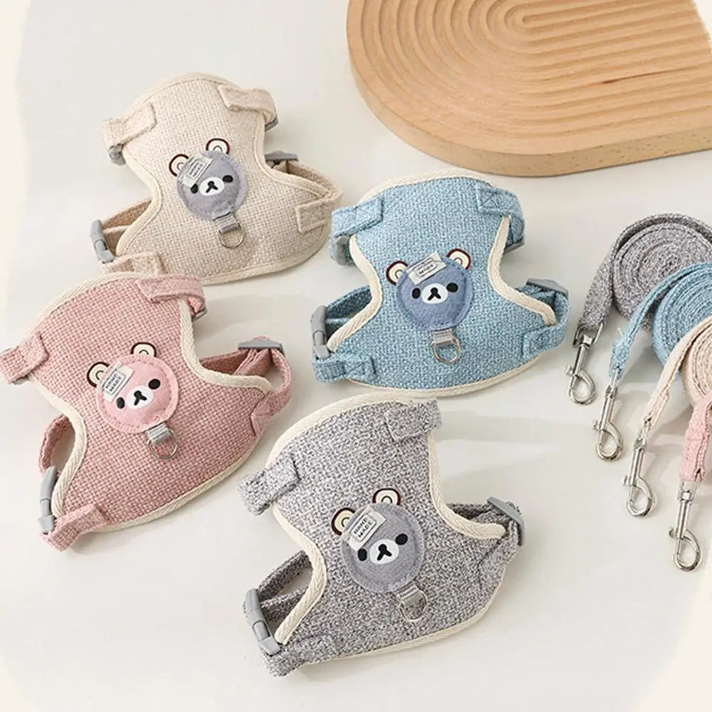 Lovely Small Vest Chest Strap Traction Rope Bunny poodle