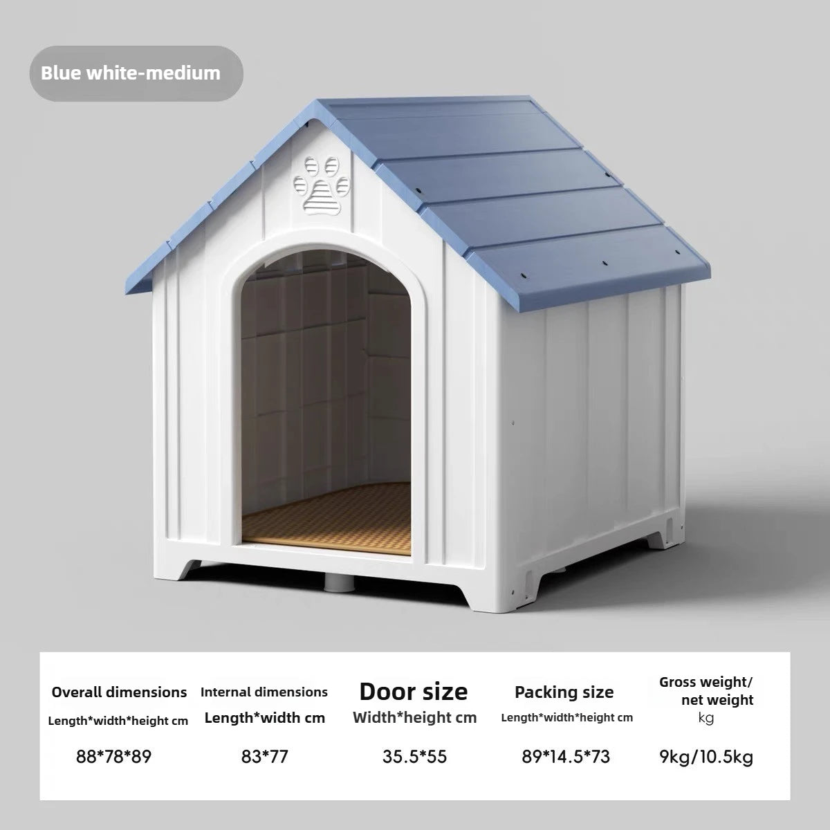 Dog House Outdoor Kennel Waterproof and Sun-proof