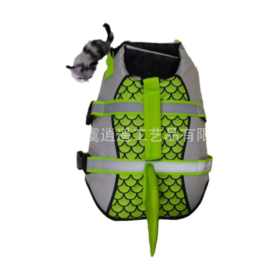 Shark Life Jacket Enhanced Buoyancy Small Dogs/Cats Swimming - Surfing