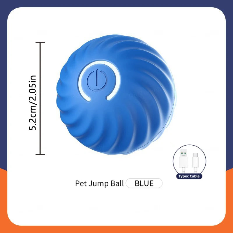 Smart Toy Electronic Interactive Moving USB Automatic Bouncing ball for Puppy, Cat