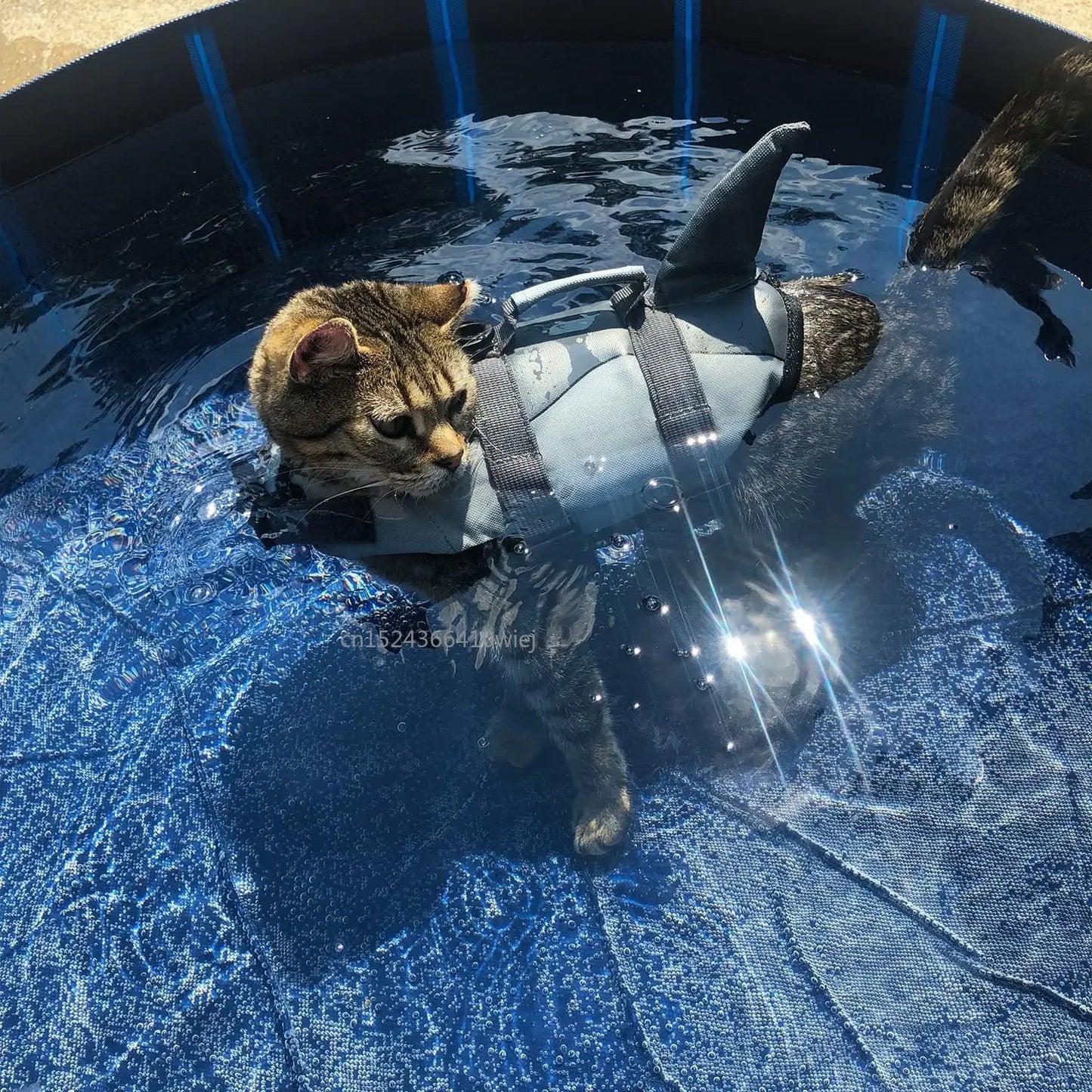 Shark Life Jacket Enhanced Buoyancy Small Dogs/Cats Swimming - Surfing