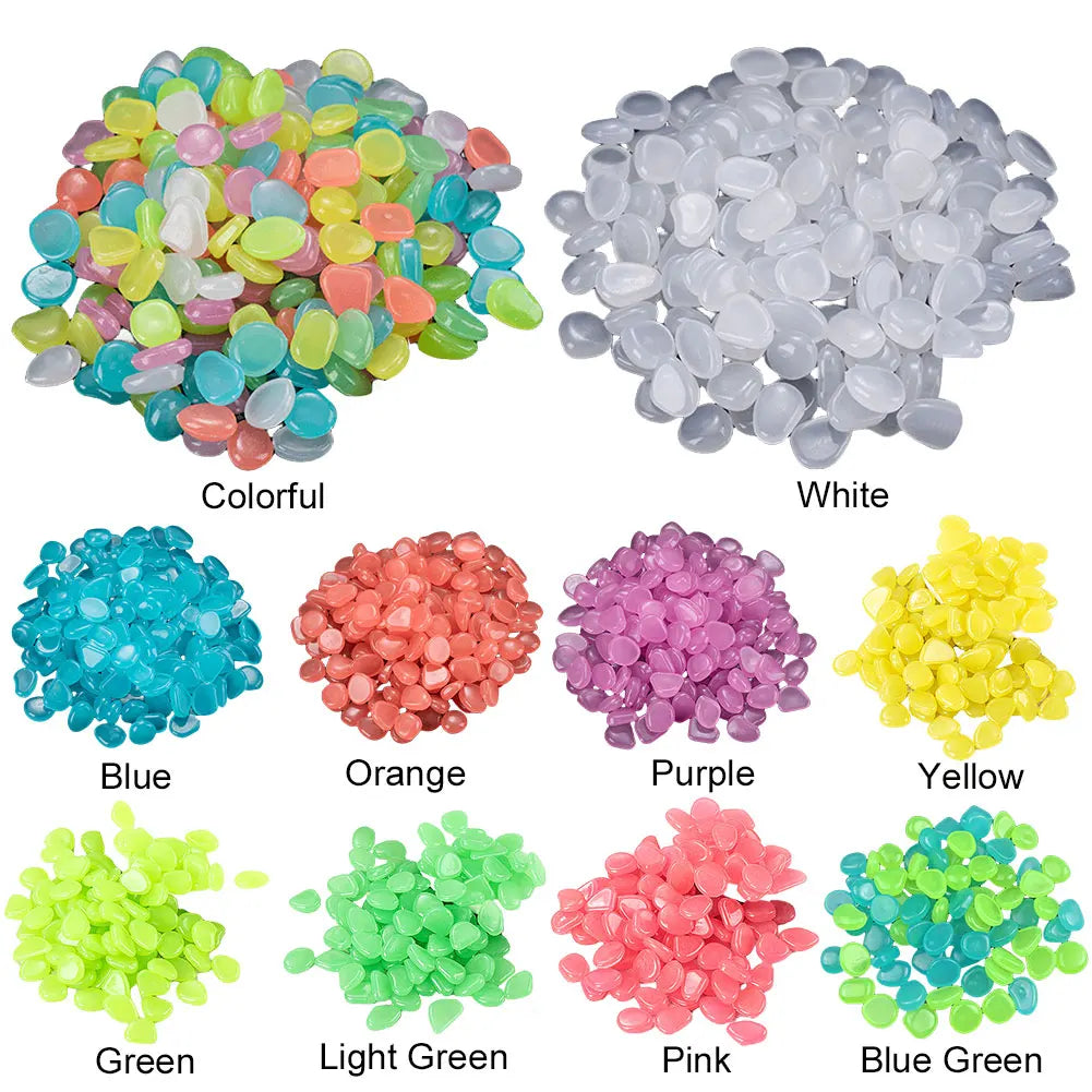 100Pcs Glow in The Dark Rocks Multifunction