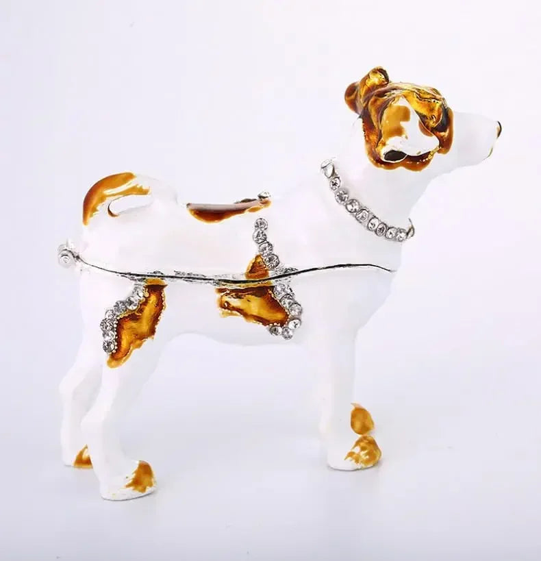 Creative Dog Jewelry Box Inlaid Diamonds Home Decoration