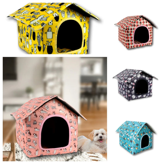 Water-resistant Foldable, Detachable Pet House Ideal for Cats, Dogs