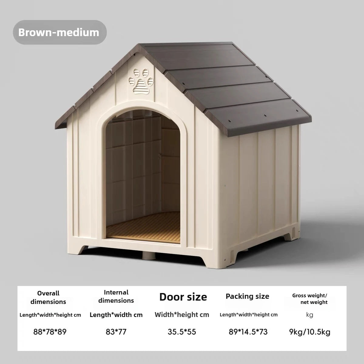 Dog House Outdoor Kennel Waterproof and Sun-proof