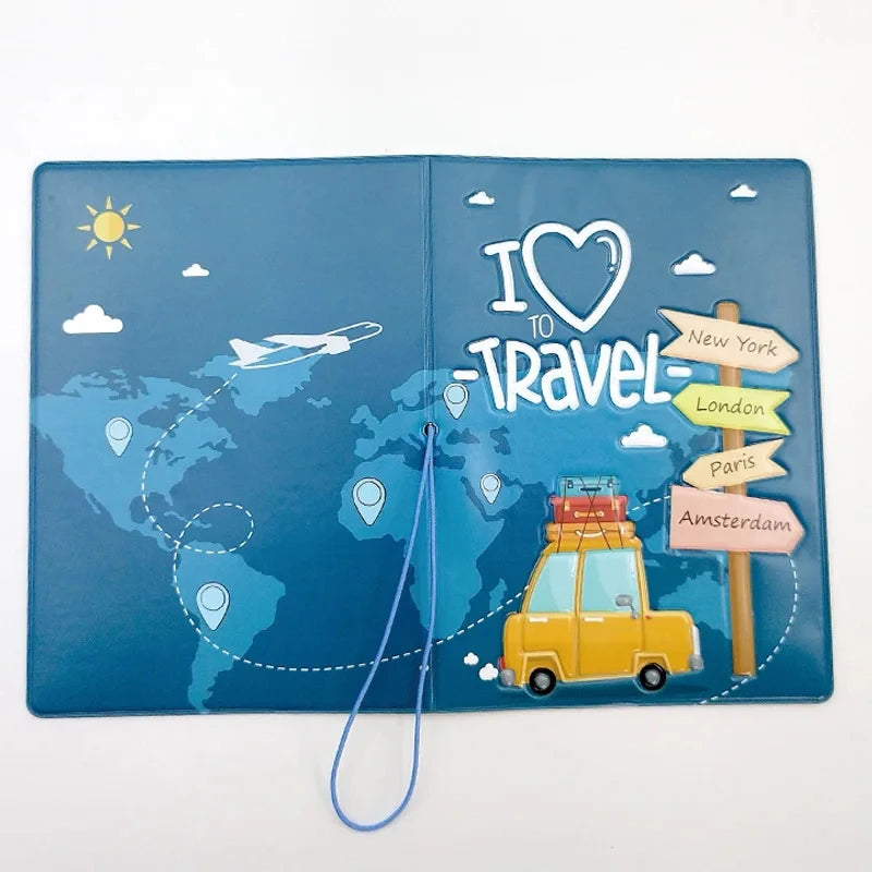 Passport Holder Ticket Invoice 10X14cm Portable Storage Bag