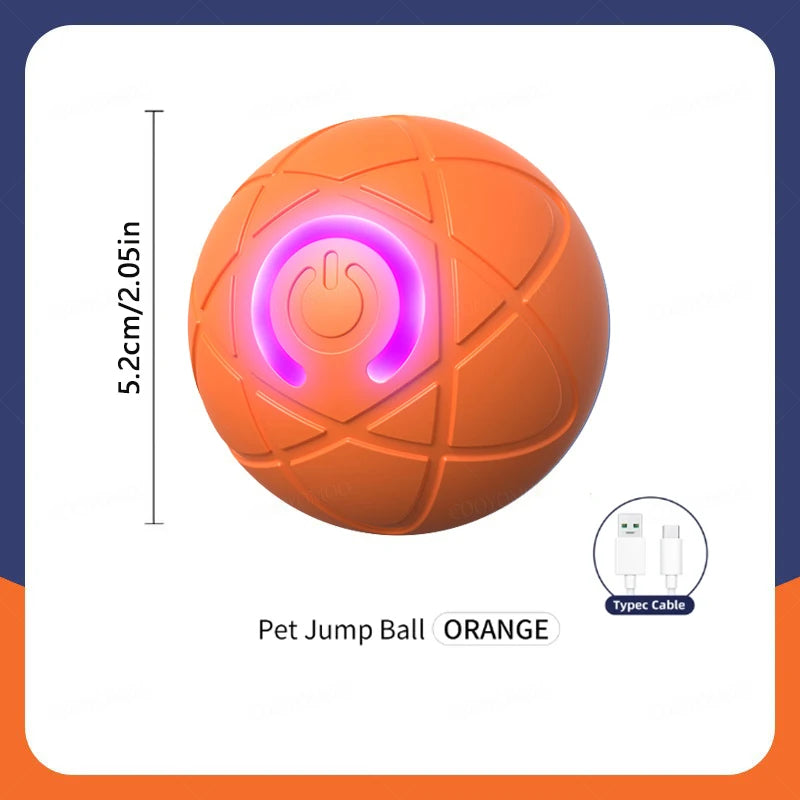 Smart Toy Electronic Interactive Moving USB Automatic Bouncing ball for Puppy, Cat