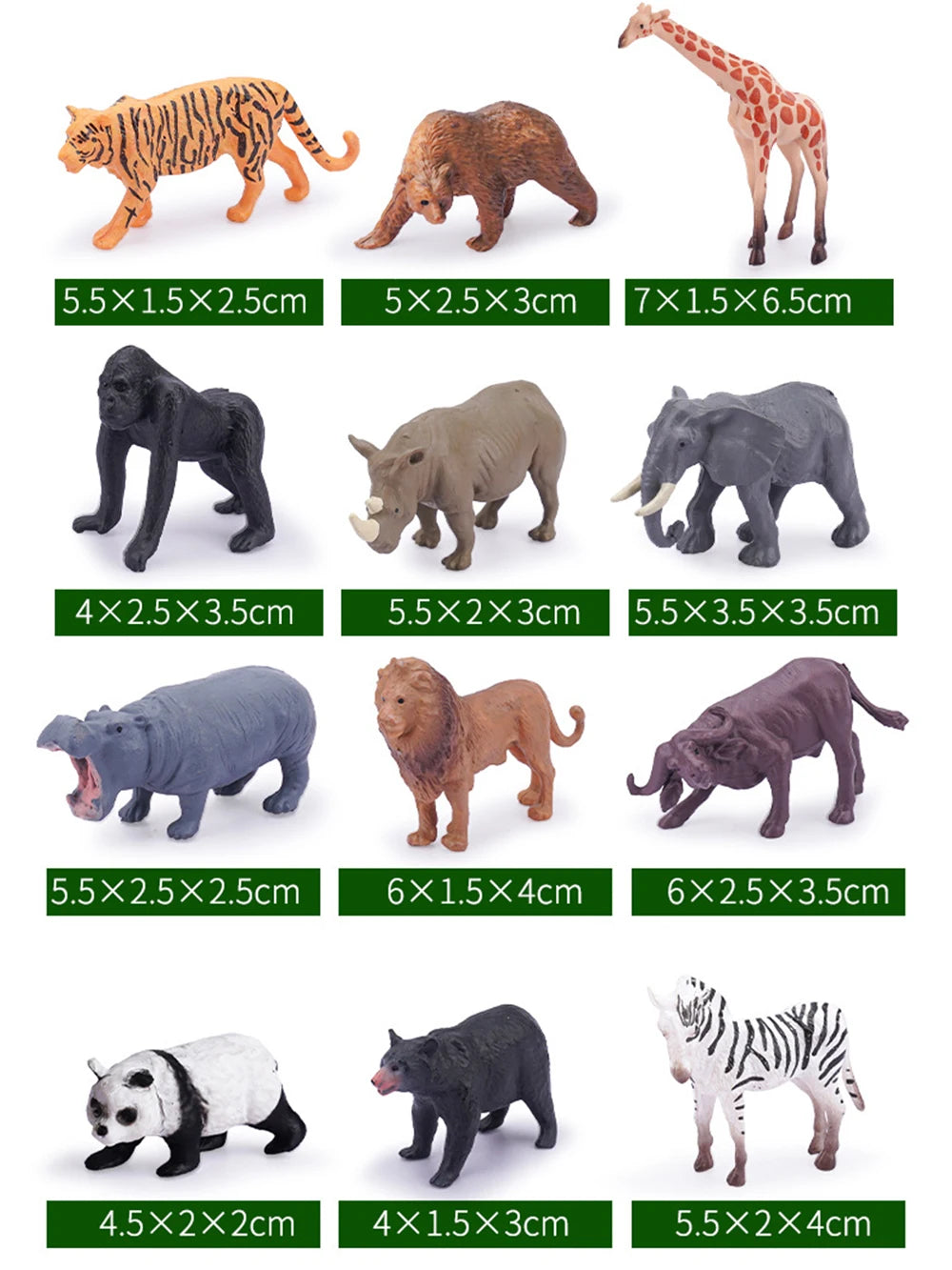 Realistic Toy Safari Animal Mini Farm for Kids Preschool Educational  Gift.